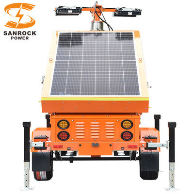 購入 電動リフティング モバイル 太陽光灯塔 鉱山灯塔 5 セクション 7M 高さ online manufacture