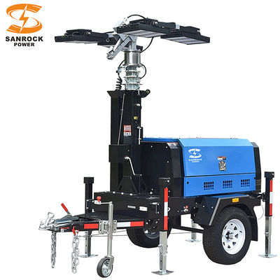 購入 6kw/7.5kw 携帯ディーゼルライトタワー 230VAC / 240VAC トレーラー搭載ライトタワー online manufacture