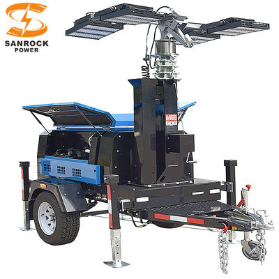 購入 移動式ディーゼル電動灯塔 6kw/50hz 7.5kw/60hz 望遠鏡照明塔 online manufacture