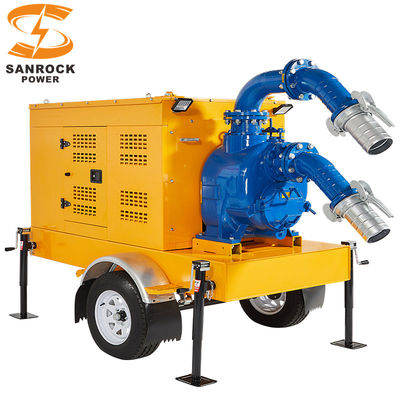 購入 静かな自己プリミング灌輸ポンプ トレーラー 水ポンプセット 移動しやすい自己インビビション online manufacture