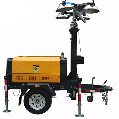 購入 Construction Site 9m Telescopic Light Tower Portable Towers Low Noise Automation Type Diesel Powered Light Towers online manufacture