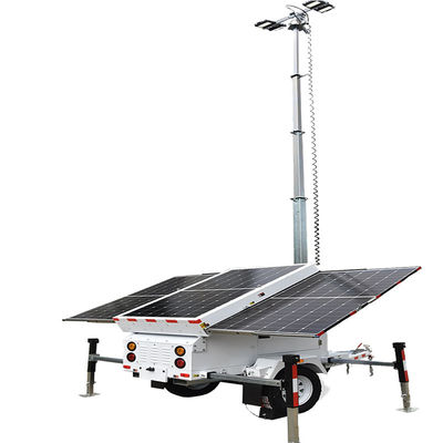 購入 モバイル太陽光灯塔 マスト 7m / 8m / 9m 建設灯塔 トレーラー灯塔 online manufacture