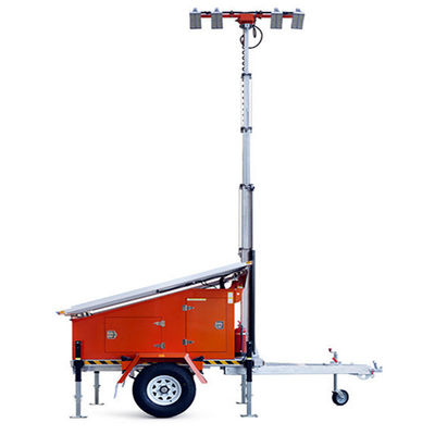 購入 Mobile Lighting Tower Trailer Mounted Solar LED Light Tower Infrastructure Projects Solar Lights for Driveway online manufacture