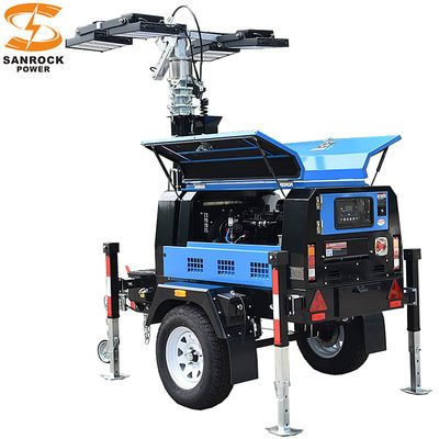 工業用大型流光型ディーゼル駆動型移動型洪水照明 6kw/7.5kw