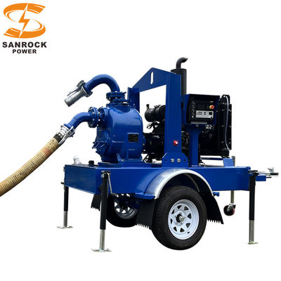 鋳鉄 6 インチ ディーゼル水ポンプ 自転調理 スラリーポンプ 高圧 57HP-148HP
