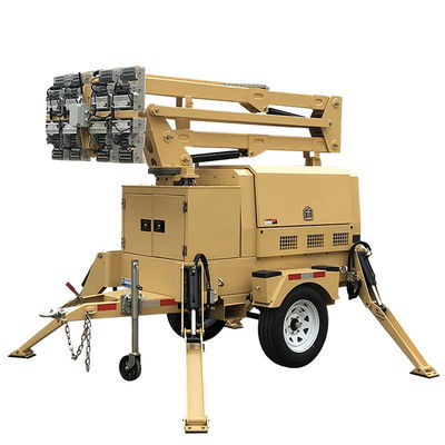 トレーラー搭載型ライトタワー 周波数50/60HZ 建設用ポータブルライトタワー