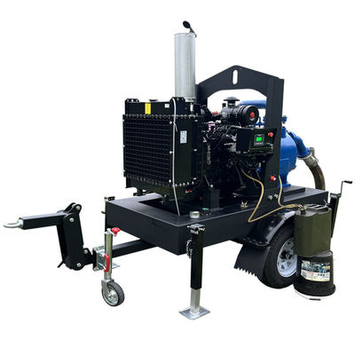 Factory Diesel Powered Water Pumps High Suction Industrial Fluid Transfer Mobile Water Pump