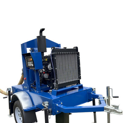 Trailer Mounted Water Pump Self Priming Sewage Pump High Performance Water Pump for Diesel Engine
