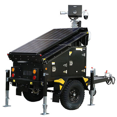 ポータブルソーラーライトタワー リモート接続 4G/5G 屋外ライトタワー ソーラー LED 照明タワー