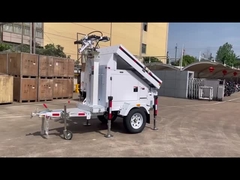 モバイル 太陽光灯塔 監視産業灯塔 高さ7メートル トレーラー ライトを設置