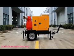 水ポンプ 強力自吸式排水灌漑ポンプ トレーラーディーゼルエンジンウォーターポンプセット